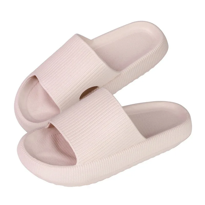 thick platform slippers cloud slippers non-slip eva soft waterproof sandals damping silent bathroom indoor shoes for women men 