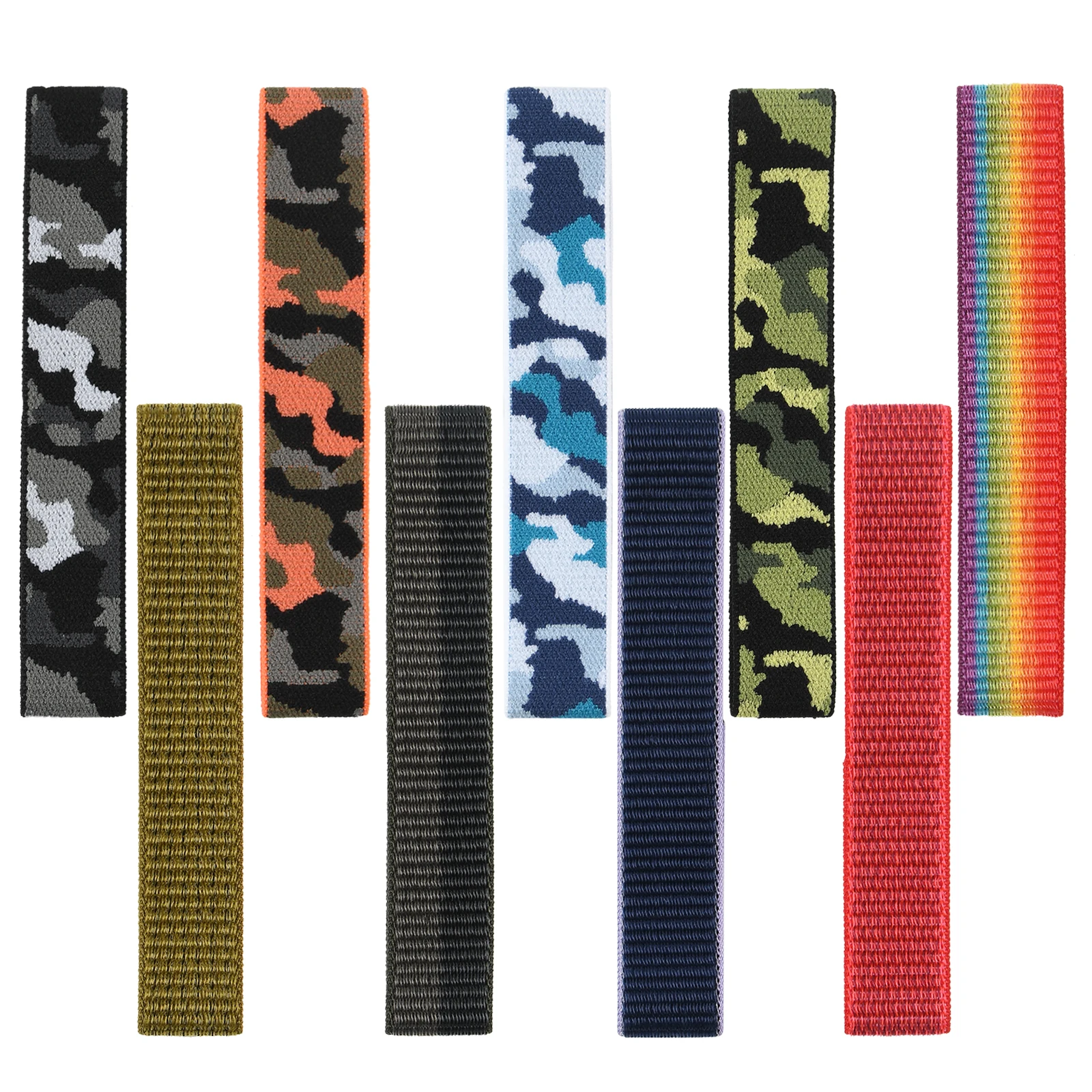 Premium Sport Nylon Wrist Strap - Durable and Adjustable Watchband, 26-22mm