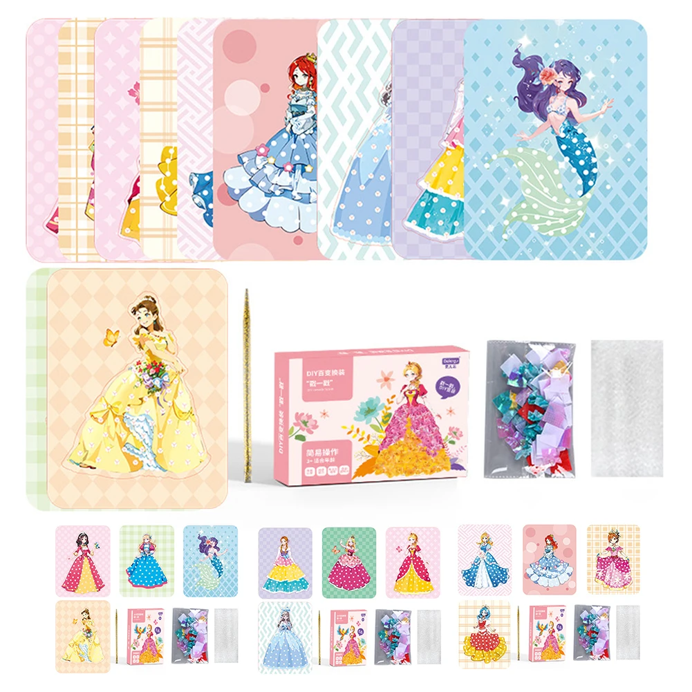 Vestir-se Adesivos  Vestir-se adesivos para meninas,Faça seus próprios  livros atividades com tema vestir princesas, brinquedos educativos para  meninas 3 anos ou mais, feitos Aitong : : Brinquedos e Jogos