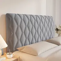 Housse de protection universelle en velours pour tête de lit, épaisse et douce, avec dossier anti-collision 1