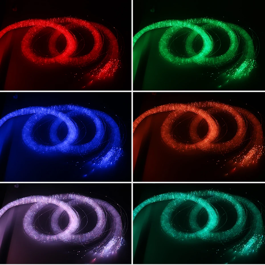 ALIEN 0.75mm 2M Sparkle Flash Point PMMA Plastic Fiber Optic Cable Lighting Wedding Holiday Birthday Party Christmas Decoration