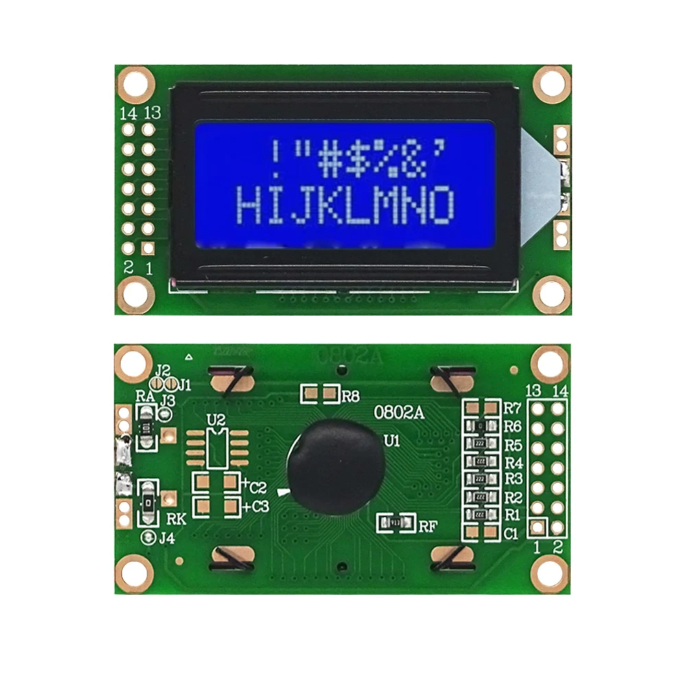 Compatibile Arduino Display LCD 8x2 Caratteri Con Retroilluminazione Blu - Modulo 5V Per Arduino, Raspberry Pi E Progetti Elettronici Display 5v 0802 - Foto 3