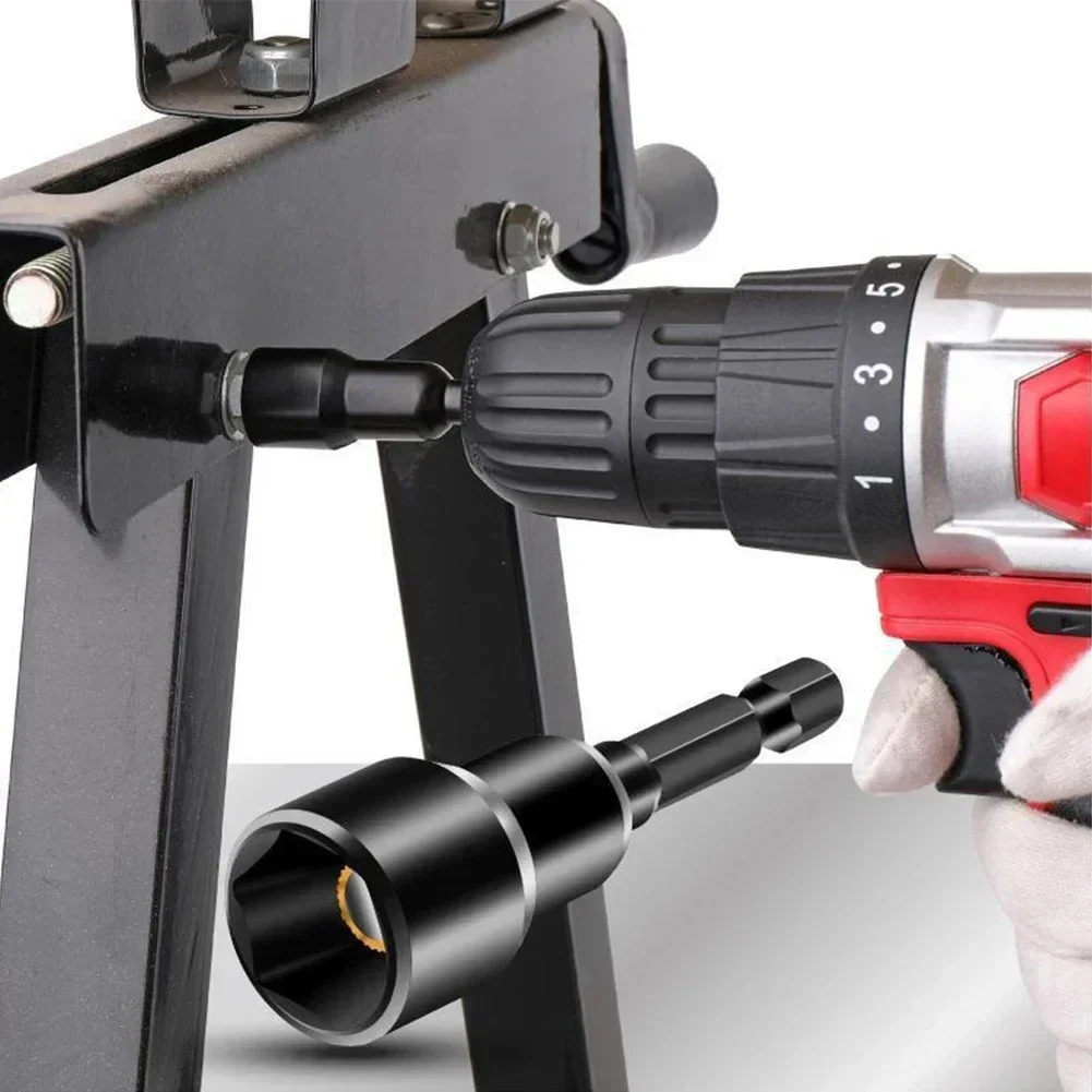 6-19mm Impact Socket Magnetic Nut Screwdriver Deep Socket Adapter 1/4inch Hex Wrench Heads Electric Drill Bit Repairing Tool 4