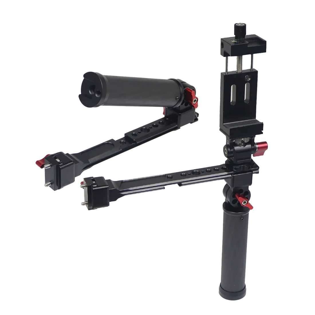 RS4 RS3 Mini RSC2 Gimbal Dual Carbon Handle Grip 180 Adjustable Clamp for Ronin