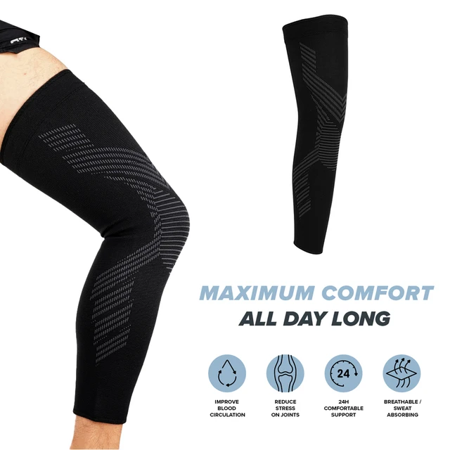 1PCS Copper Compression Leg Sleeve - Long Knee Leg Sleeve for Knee Pain Relief,Swelling,Arthritis,Poor Circulation,Runner,Sports 2