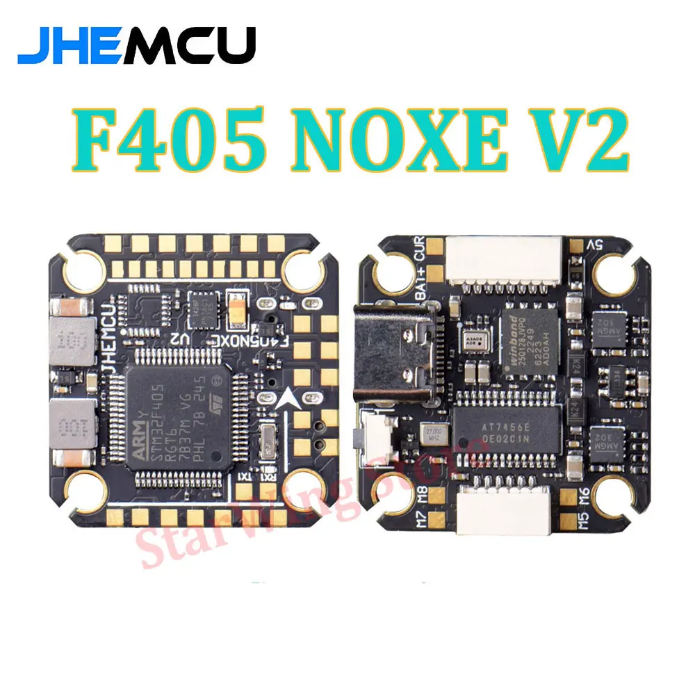 

JHEMCU F405 NOXE V2 Контроллер полета Baro OSD 16 Мб BlackBox 5 в 10 в Dual BEC 20x20 мм 3-6S LIPO для FPV Freestyle Drone