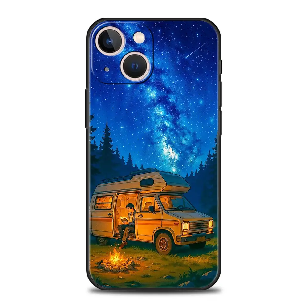 Travel-Inspired Forest TPU Phone Case - Soft Protective Shell Cover