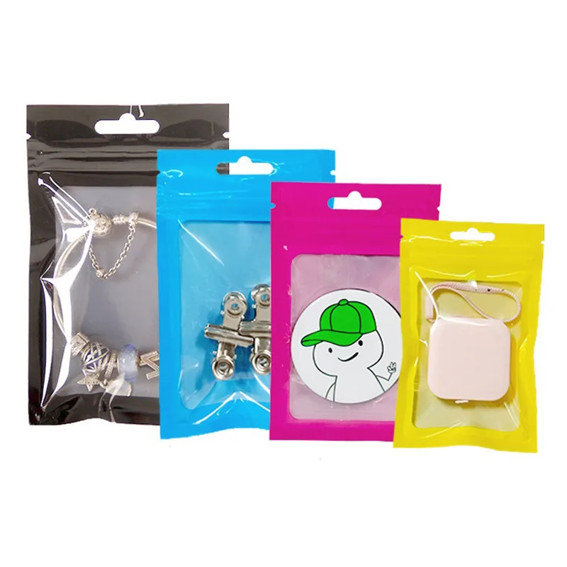 2000 Teile/los Schmuck Tasche Digitale Elektronische Zubehör Angeln Getriebe Druckverschlussbeutel Transparente Kunststoff Verpackung Tasche Mit Fenster – Detail 4