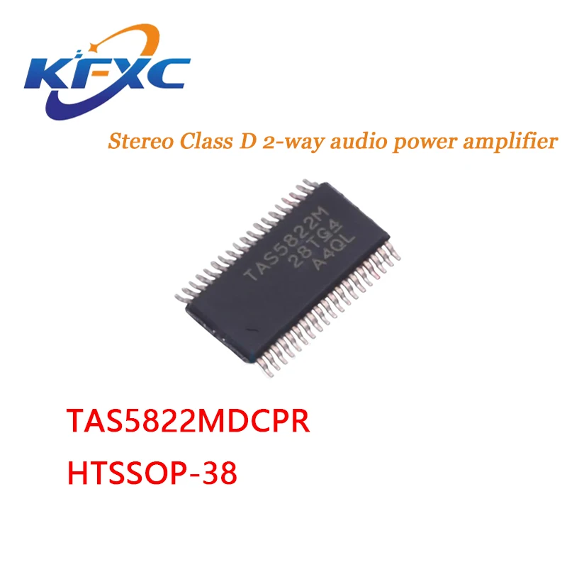 

New original TAS5822MDCPR Stereo Class D 2-way audio power amplifier IC HTSSOP-38