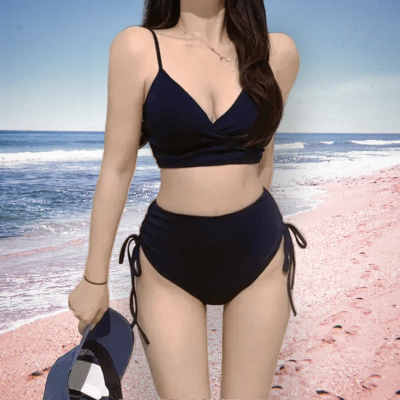 

Женский раздельный купальник, модный сексуальный летний купальный костюм, новая модель в Корейском стиле
