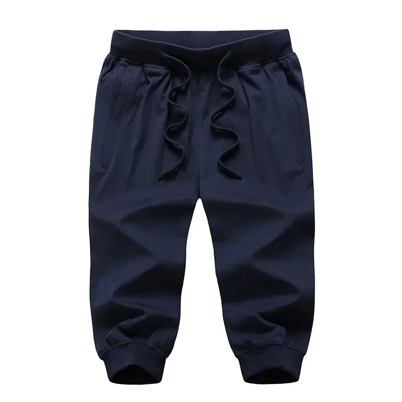

Korean Fashion Man's Shorts High Quality Summer Solid Color Sweatpants Fitness Gym Mens Clothing Plus Size 9XL