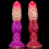 2022 NEW Animal Dog Dildos with Suction Cup Big Dick Wolf Huge Knot Dildo Soft Liquid Silicone Female Anal Plug Intimate Sex Toy 1