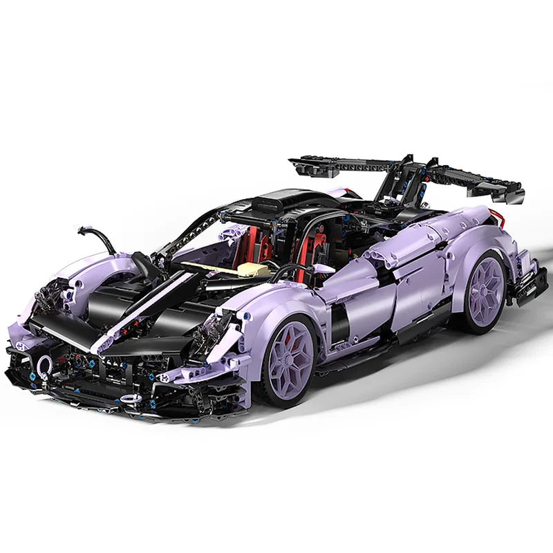 Technical 1:8 Scale Paganis Super Sport Car Zonda R Building Block Model Supercar Vehicle Brick Toy Collection Per Regali Per Ragazzi