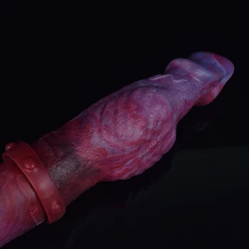 LUUK 16 inch Double Dildo Super Long Lesbian Realistic Penis Fisting Games Big Knot Anal Plug Vagina Stimulate Massage Sex Toys 4