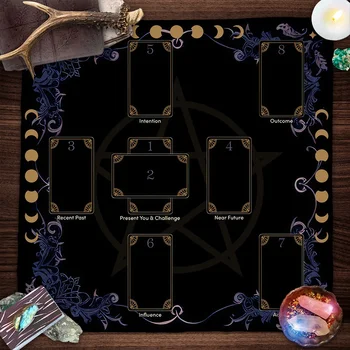 Cartes de Tarot de Divination nappe amour carrière Oracle carte nappe celtique croix carte lecture autel tissu sorcière Table couverture 1