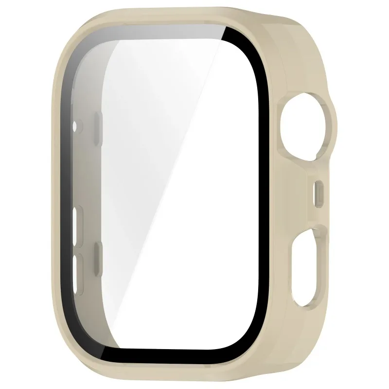 Protective PC Case with HD Tempered Glass Screen and All-Around Bumper Cover