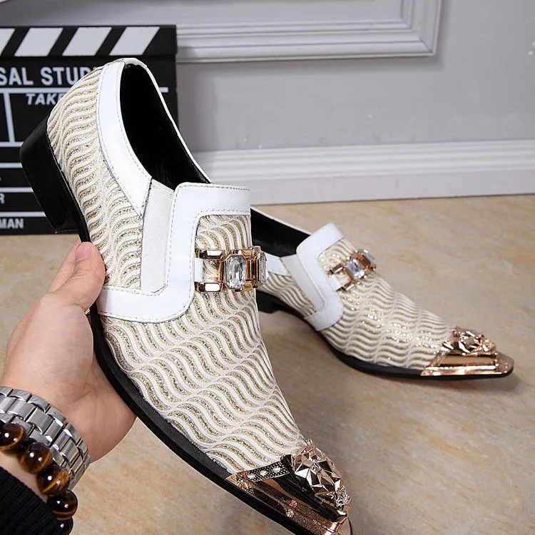 Men's Dress Shoes Leather Casual Dress Shoes for Men Leather Business Oxford Shoes for Men