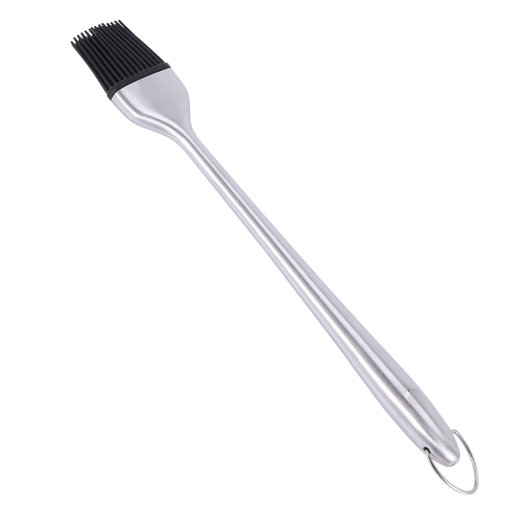 BBQ Basting Brush Silicone Bristles Stainless Steel Handle 