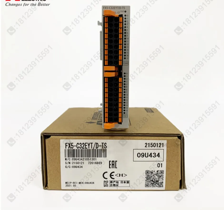 

Расширительный модуль FX5UC Φ/FX5-C32EYT с пружинным зажимом Клеммная колодка 32 point выход