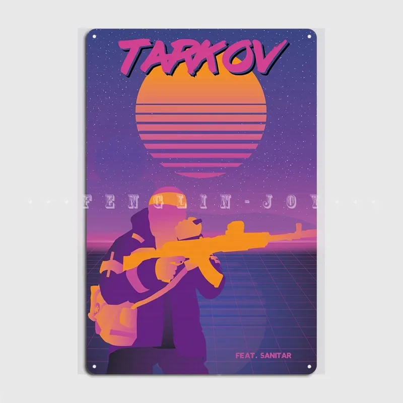 

Sanitar Escape из тарков, металлический знак, настенная пещера, настенный Забавный постер, жестяной знак, постер