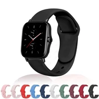 20mm 22mm Watch Band For Amazfit gts 4/3/2/gtr4 mini/Gtr/2e/Pro 47mm Sport Silicone Wristband Bracelet Amazfit Bip/U/3/Pro Strap