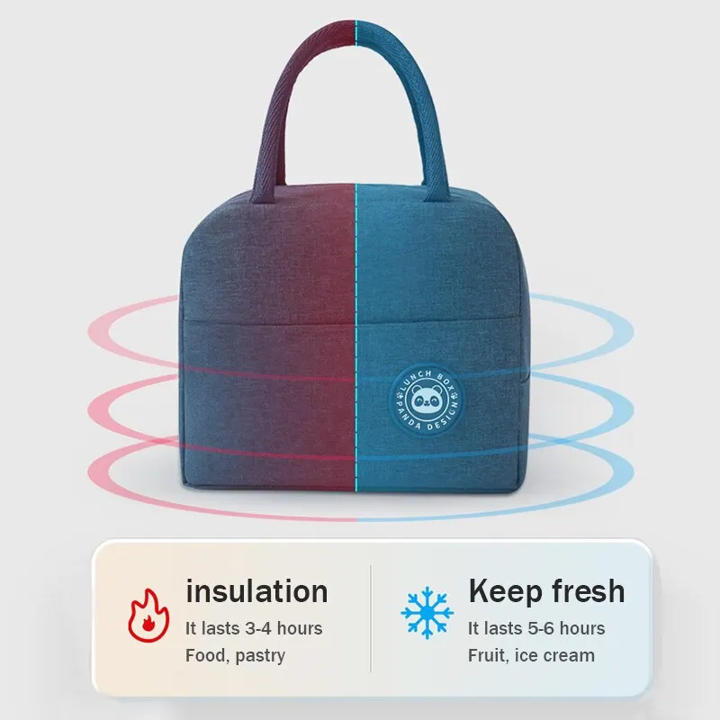 Stylish Insulated Cooler Tote - Thermal Canvas Lunch Bag
