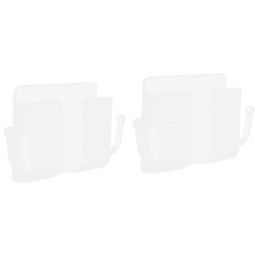 

2pcs Universal Remote Control Holder Punch Free Wall Mount Cellphone Organizer