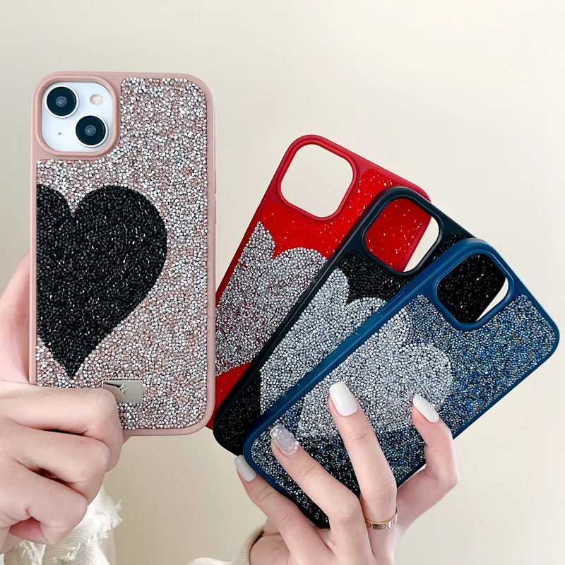 

Luxury Bling Bling Glitter Diamond Phone Case For IPhone 15 14 13 11 12 11 Pro Max 7 8 Plus XS XR Back Cover Fashion Fundas