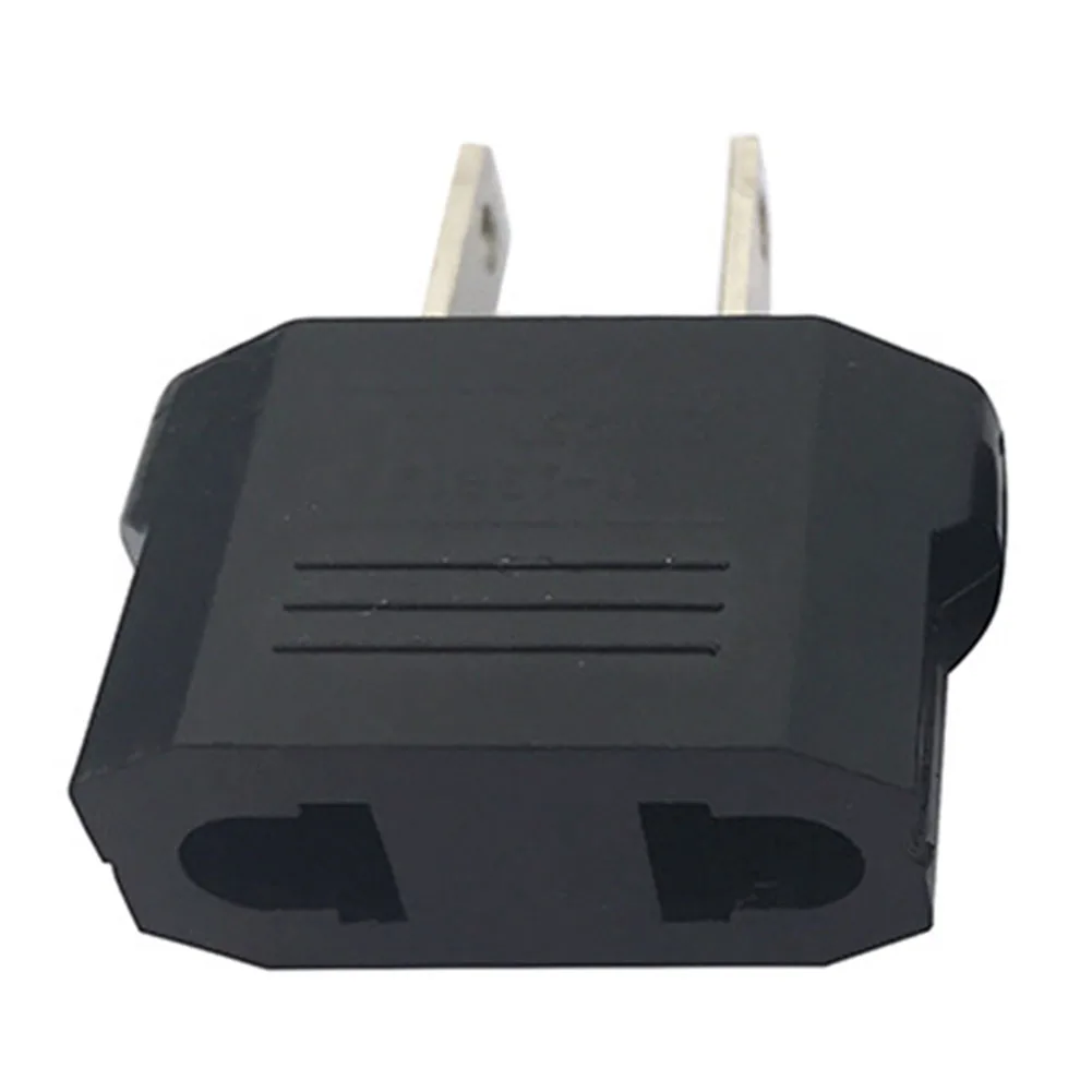 

Durable Plug Adapter Adapter Primary Socket Travel Power 1PCS 2cm*3cm AU/EU Black EU Plug 2pin Flame Retardant