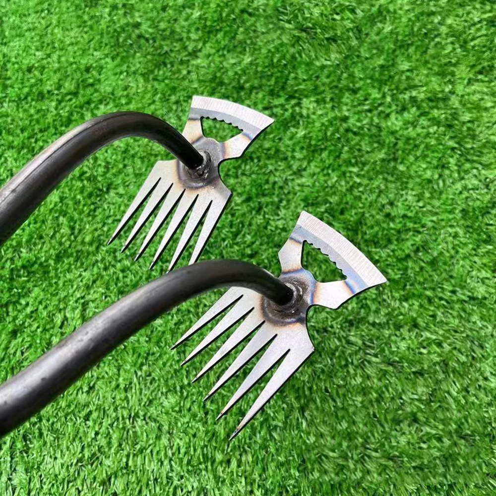 Attrezzo Diserbo Manuale 2 Pezzi - Sarchiatore Acciaio Inossidabile Per Giardino - Foto 3