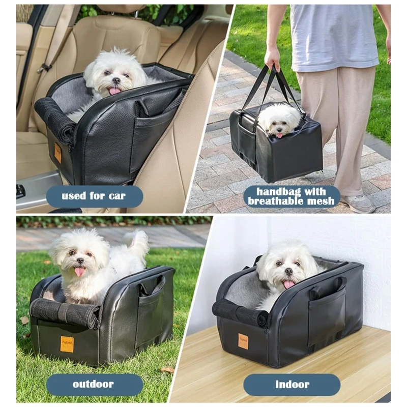 Booster Seat Car 1pc Pet Car Seat For Small Dog, Interactive Dog