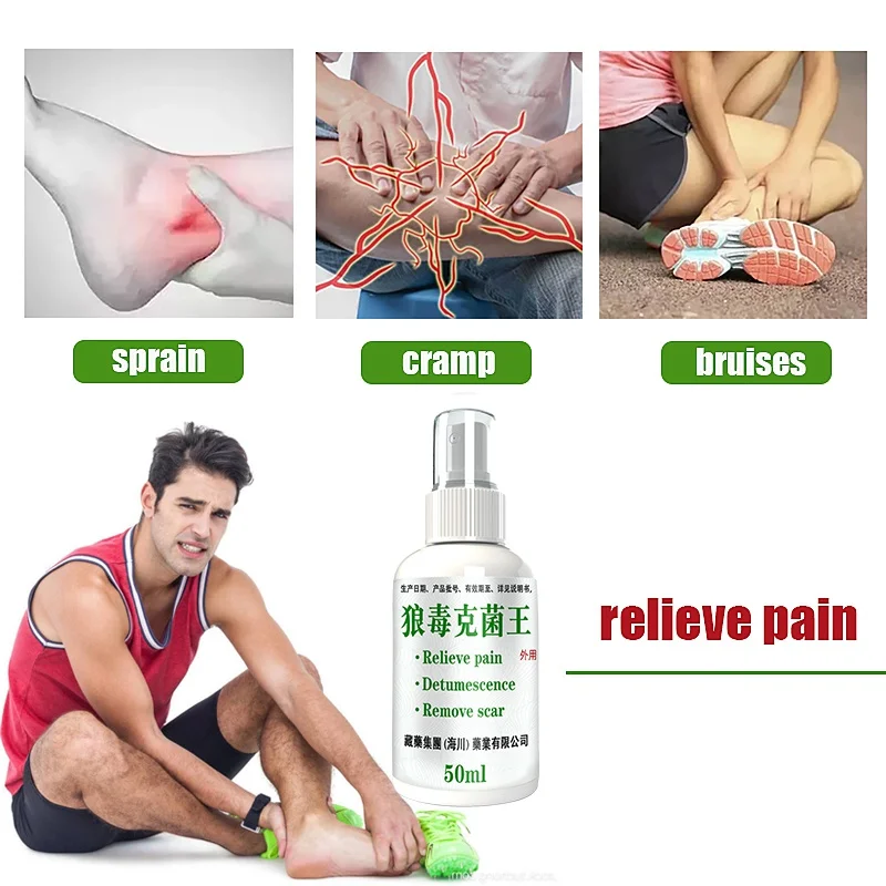 50ml Herbal Eczema Psoriasis Spray Antibacterial Dermatitis Athletes Foot Relieve Itching Irritation Allergies Skin Care