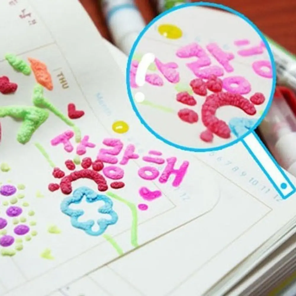 수공예 제작 확장 효과 DIY 페인팅 도구, 3D 인쇄 버블 펜, 매직 팝콘 펜, 마크 펜 인쇄 펜
