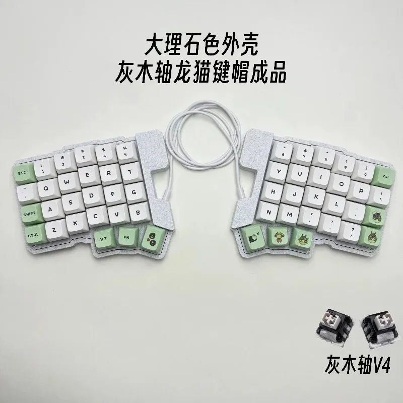 Silakka54 분할형 기계식 키보드 키트 유선 맞춤형 인체공학적 QMK 핫스왑 분할형 핸즈 키보드 VIAL 좌우 손잡이 키보드