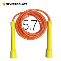 Long CC handle 15cm robust anti break easy hold beginner soft pvc jump rope skip freestyle elevate excersise fitness 1