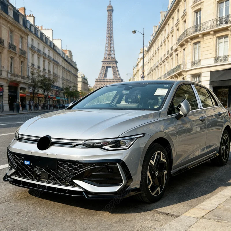 폭스바겐 골프 8.5 MK8.5 GTI R-라인 2024 2025 2026 프론트 범퍼 립 턱 스포일러 레이싱 스타일 스플리터 디퓨저 자동차 액세서리 키트