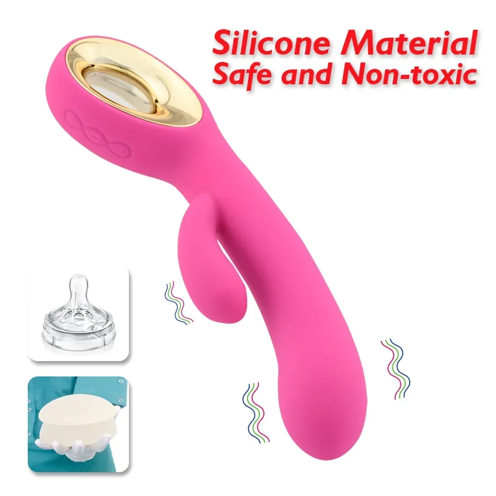 Vibrator Female Dildos Wand Orgasm Clitoris Stimulator 10 Modes G Spot Vagina Massager Rechargeable Adult Sex Toys for Woman