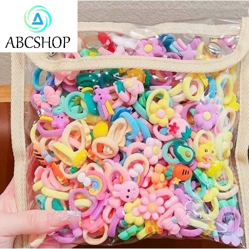 Thick Fabric Hair Ties - High Elasticity, Mixed Colors, Casual Style - Perfect for Hair Accessories and Beauty Styling