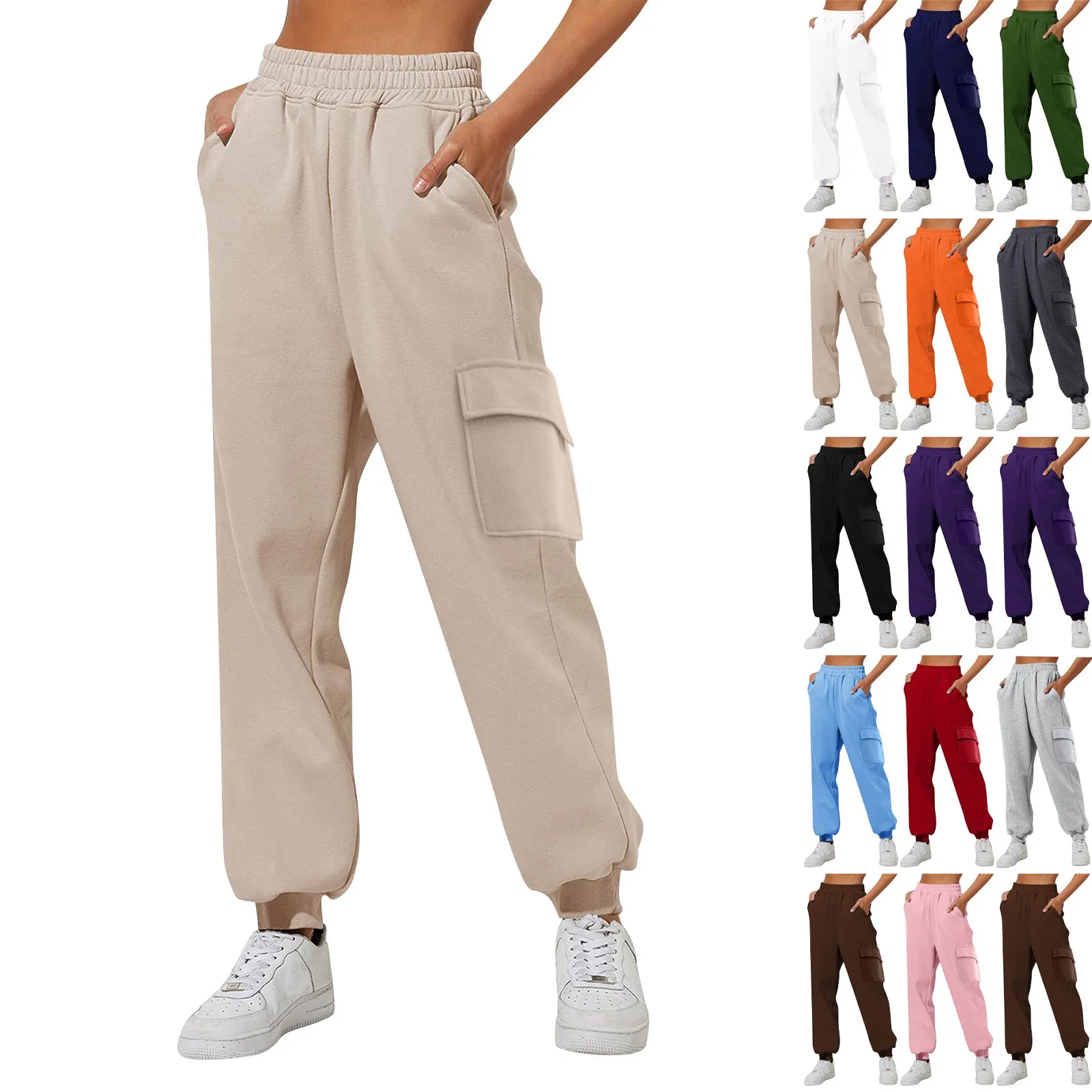 Women's Thin High Waisted Loose Sweatpants Comfortable High Waisted Jogging Pants With Pockets Casual for Woman casual sports pants