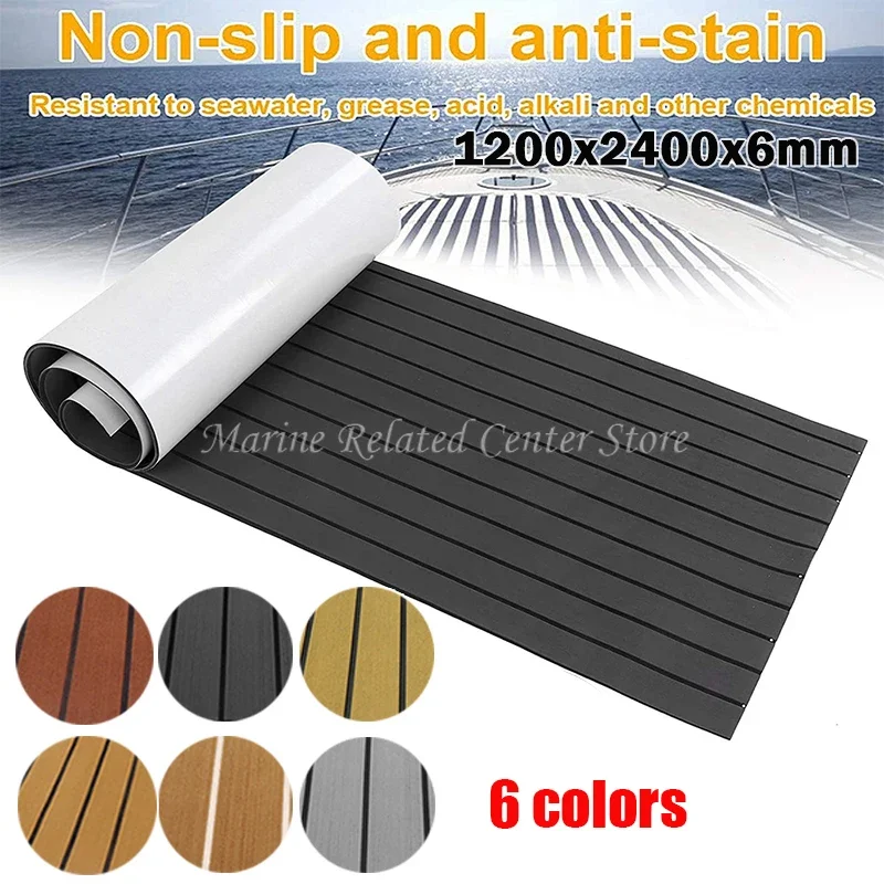 2400x1200x6mm Self-Adhesive EVA Foam Faux Teak Boat Flooring Decking Sheet Pad Accessories Marine Flooring Anti Skid Deck Mat 200 sheet transparent index tabs page markers self adhesive sticky notes posted it note planner stickers