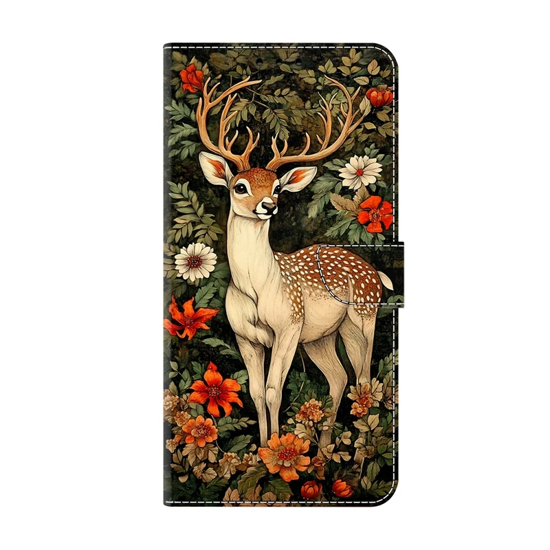 Colorful Painted Pattern Flip Phone Case - Protective Cover