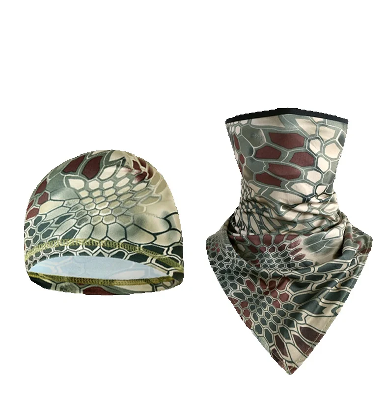 Multi functional magic face towel for outdoor cycling, sun protection, ice silk sleeves, seamless combination, moisture_voghion.com