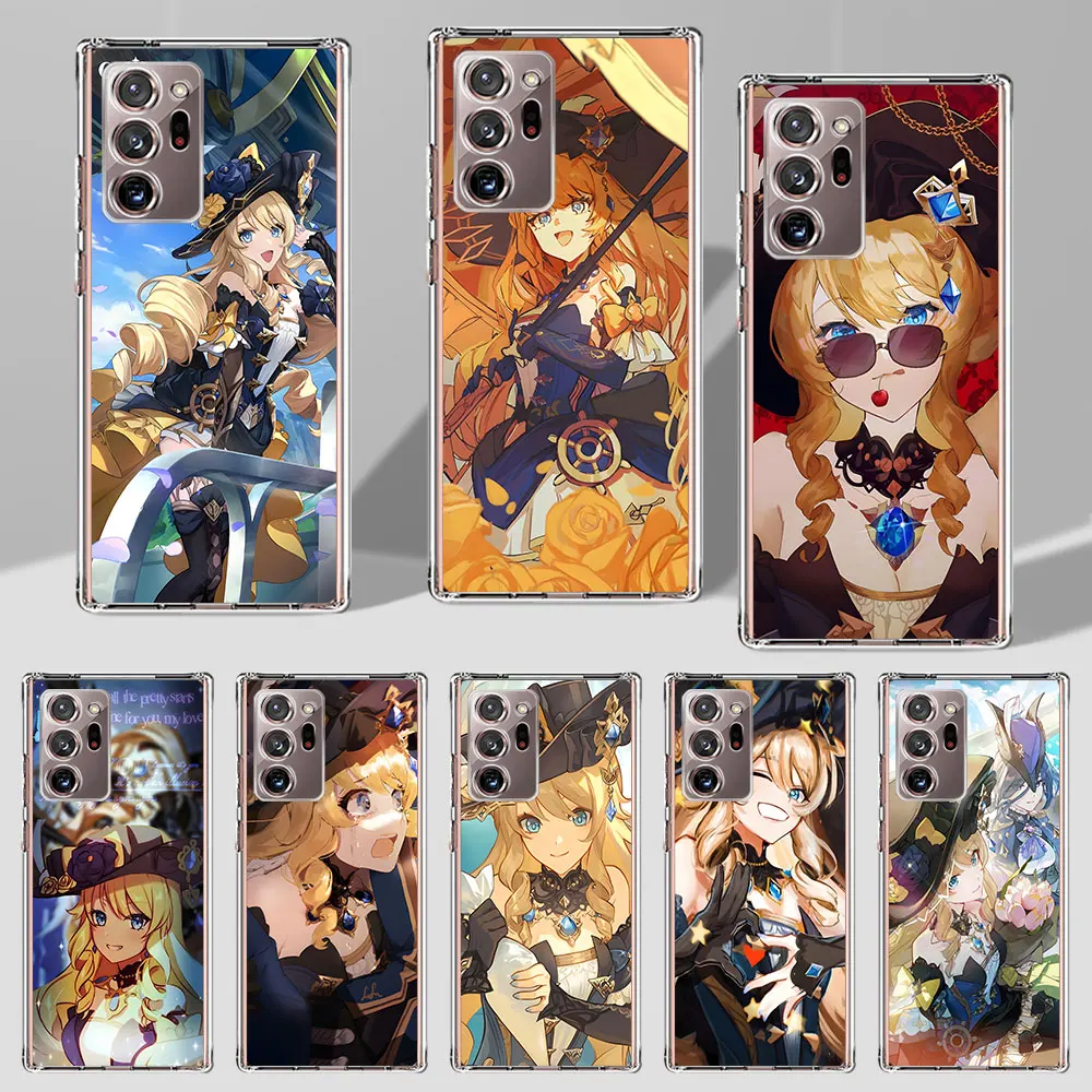 Custodia A Impatto Navia Genshin Per Samsung Galaxy Note 20 Ultra 5G 10 Plus 8 9 10 Lite Tpu Cover Per Telefono M52 J8 J6 J4 2018 Soft Funda