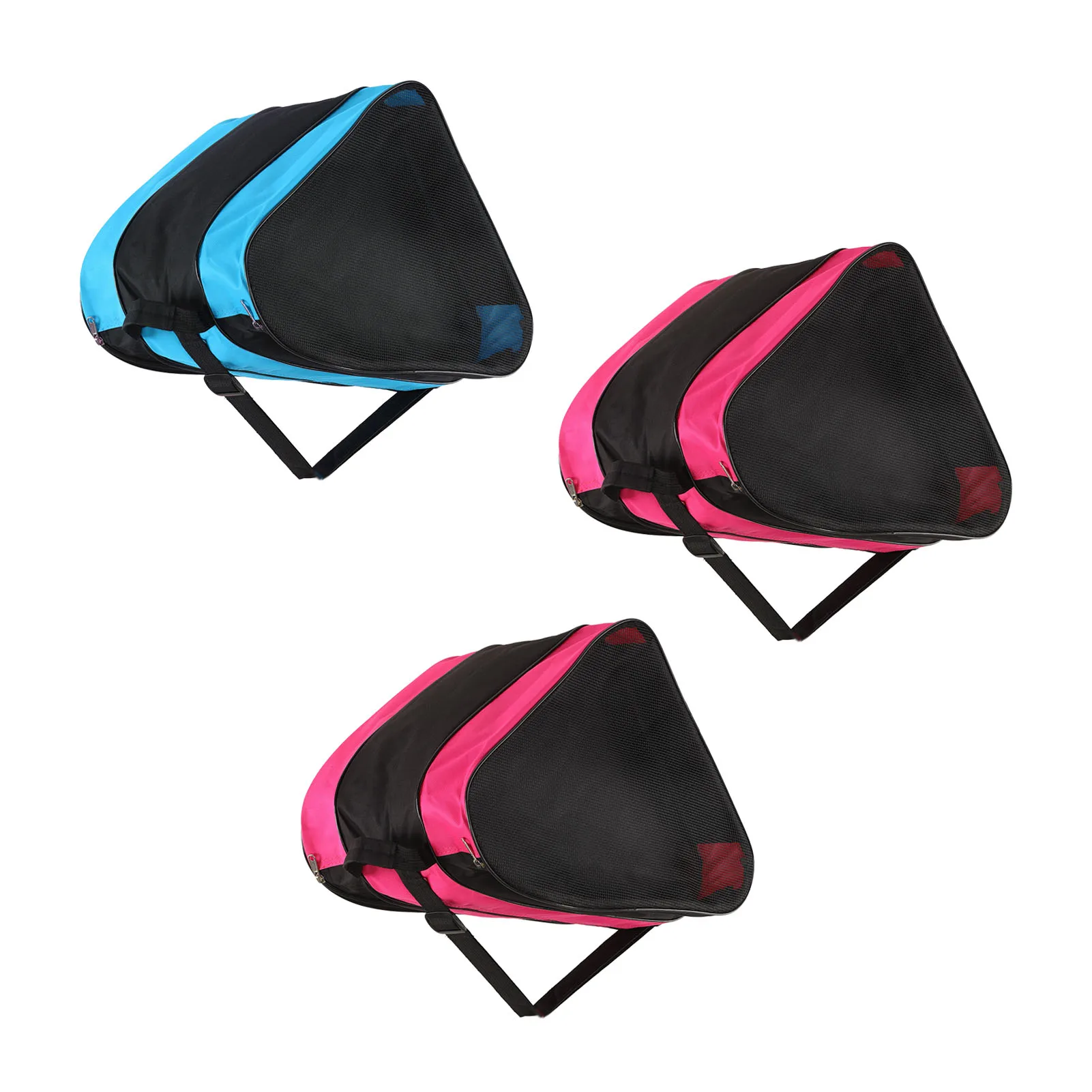 Skates Bag Hockey Skates Bag Triangle Waterproof Mesh Pockets Large Capacity 3 Layers Thickened for Outdoors