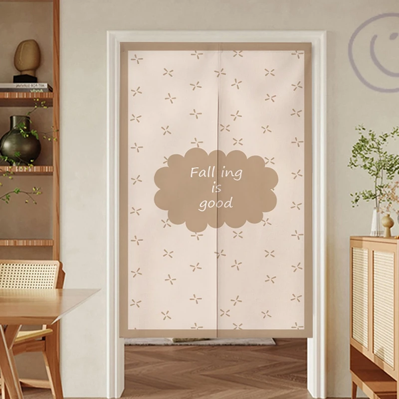Nordic Style Door Curtain Doorway Partition Noren Kitchen Entrance Hanging Curtain for Bedroom Living Room Half-curtain Cortinas 2