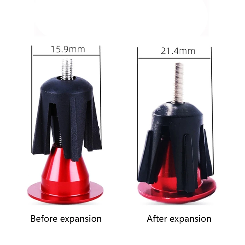 2pcs Mountain Bike Bar MTB Mountain Handle Bar End Plugs Handlebar End Plugs Handle Clamp Stoppers