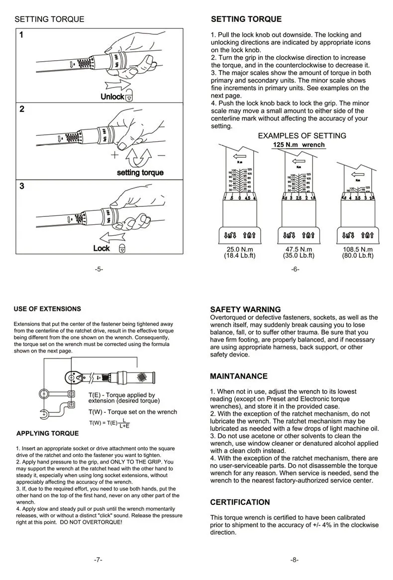 TOOPRE MTB Rennrad Fahrrad Voreingestellter Drehmomentschlüssel 2 Nm bis 24 Nm Präzises Instrument Langlebiger Sechskant T25 Inbusschlüssel S2 Prime Steel – Detail 14