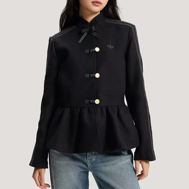 Adidas Originals 2026new Veste tricotée pour femme, décontractée, ample, douce, chaude, streetwear, manteau d'extérieur KR5068 1