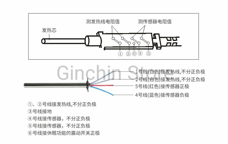 YIHUA WEP 133A Heating Element compatible with 936/937D/8786D/898D Welding Iron Handle Heater Core Replacement Part Tools