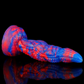 2022 Mixed color Animal Dildo Vaginal G-spot With Suction Cup Anal Plug Hand-free Huge Monster Dildo Female Sex Toys For Women 6
